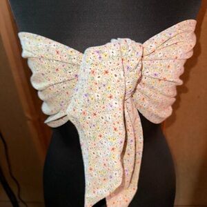 Fashion Nova Multicolor Floral Strapless Wrap Top